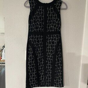 Donna Morgan Black and White Dress